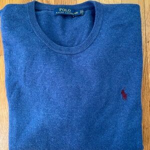 Polo Ralph Lauren Merino Wool Crew Neck Black Men's Size XXL